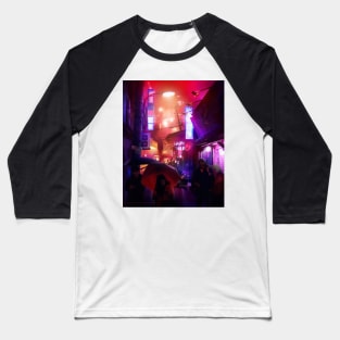 Night City Baseball T-Shirt